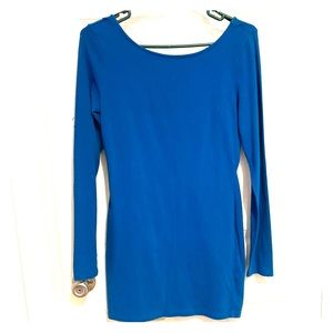 Bodycon long sleeve cross cross back F21 dress